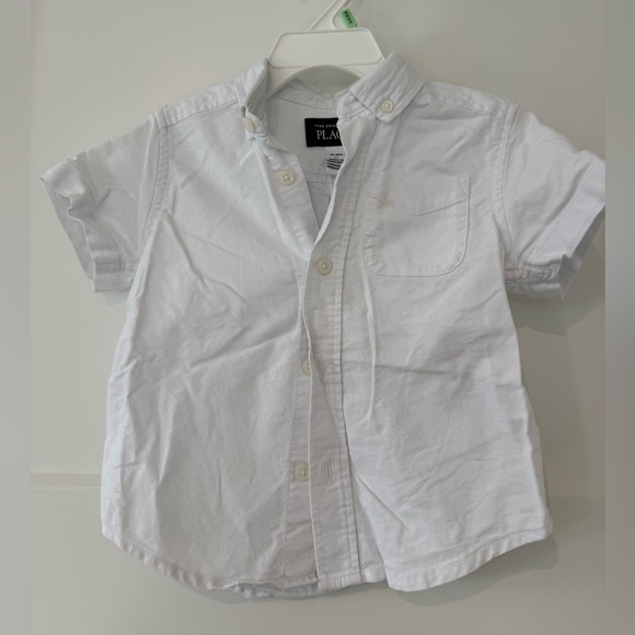 The Children's Place Other - White beachy Short-Sleeve Button-Up Shirt